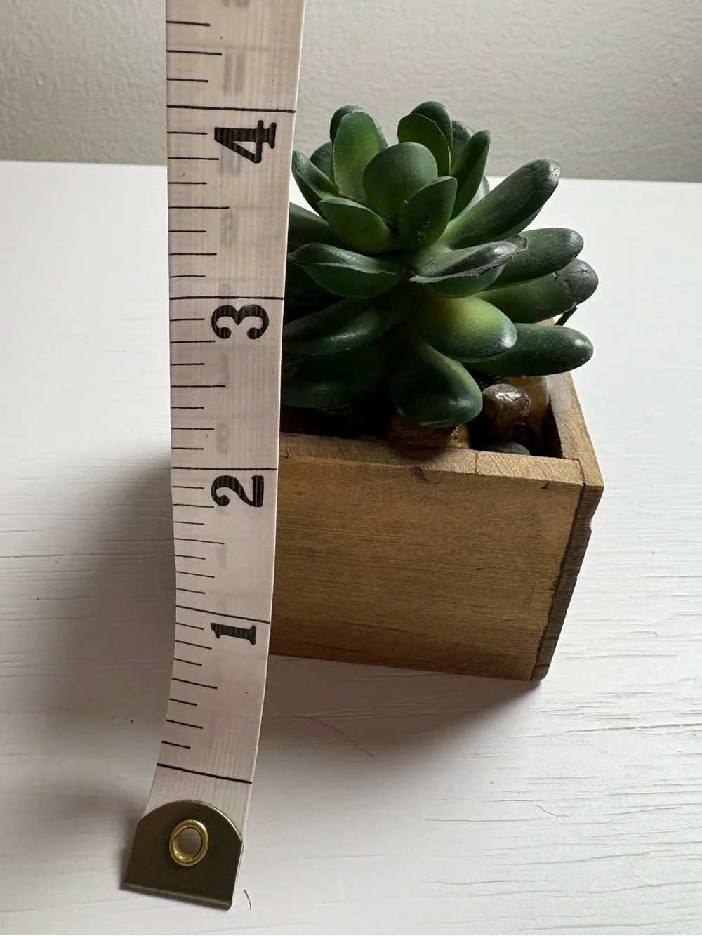 Small Faux Potted Succulent Plant Decor